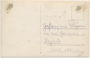 1915 Hajasd, Voloszjanka, Volosyanka; Gefangene Russen vor den Baracke / Első világháborús orosz had...