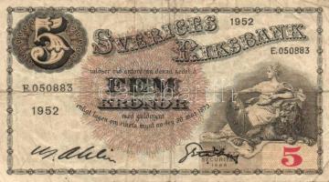 Svédország 1952. 5K T:III