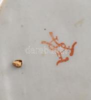 Fasold & Stauch kisfiú kutyával. Kézzel festett, jelzett, hibátlan 12 cm