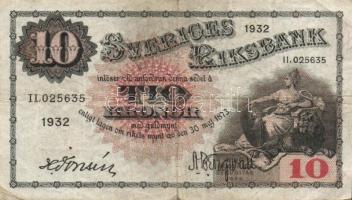 Svédország 1932. 10K T:III