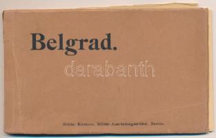 Belgrade. Brüder Klemens Militär-Ausrüstungsartikel, Zemun - pre-1945 postcard booklet with 7 postcards