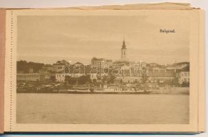 Belgrade, Beograd. Brüder Klemens Militär-Ausrüstungsartikel, Zemun - pre-1945 postcard booklet with...