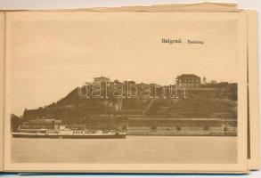 Belgrade, Beograd. Brüder Klemens Militär-Ausrüstungsartikel, Zemun - pre-1945 postcard booklet with...