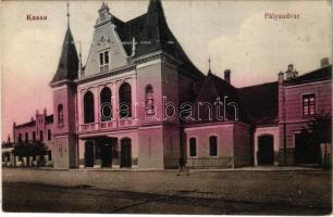 Kassa, Kosice; Pályaudvar, vasútállomás / railway station (fl)