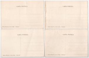 Bucharest, Bukarest, Bucuresti, Bucuresci; Depositul A.M. Horovitz - pre-1945 leporello postcard boo...