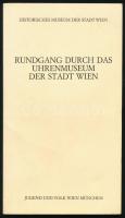 Heinrich Lunardi: Rundgang durch das Uhrenmuseum der Stadt Wien. (A bécsi Óramúzeum.) Historisches Museum der Stadt Wien. Wien-München, 1973, Jugend und Volk. Fekete-fehér és színes fotókkal illusztrálva. Német nyelven. Kiadói papírkötés.