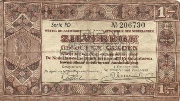 Hollandia/Zilverbon 1938. 1G (2x) T:III-