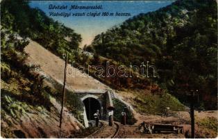 Visóvölgy, Valea Viseului (Máramaros); vasúti alagút 160 m hosszú / railway tunnel / Tunelul de la Valea Viseului (EK)