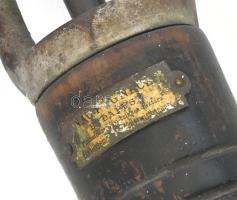 Akona (Boros hordó dugó) kiütő, Nagy Ignác Budapest jelzéssel, Fém, fa, kopott, h: 27,5 cm