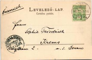 1902 Fiume, Rijeka; Pal. Arciduca Giuseppe / palace