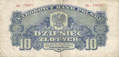 Lengyelország 1944. 5Zl "V.H." + 10Zl "V.H." + 100Zl "V.H." "Obow...