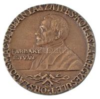 1987. "Farbaky István - Országos Magyar Bányászati és Kohászati Egyesülete / 75. Közgyűlés Ózd" kétoldalas, öntött bronz emlékérem (46mm) T:XF