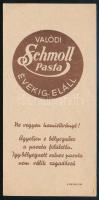 Schmoll paszta számolócédula