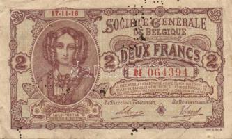 Belgium/német megszállás 1916.11.17. 2Fr T:III R!