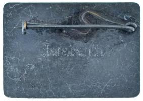 Belgium 1958. "Hongrie - Bruxelles - 1958" Brüsszeli Világkiállítás ezüstözött fém jelvény...