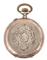 Antik kis zsebóra. Kopással, működik, számlap d: 23 mm