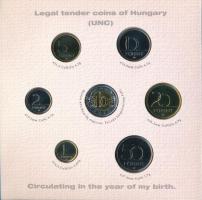 2007. 1Ft-100Ft (7xklf) + "Első érmem" emlékérem "Születési évem pénzérméi / Baby Coi...