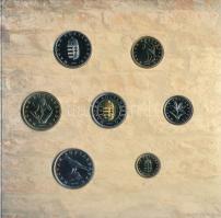 2005. 1Ft-100Ft (7xklf) forgalmi sor szettben + 2005. 10Ft "József Attila" T:BU kis patina...