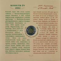 2002. 1Ft-100Ft (7xklf) + 100Ft "Kossuth" forgalmi sor szettben T:BU kis patina, belső tok...