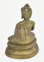 Sákjamuni Buddha. Kína, XX. sz. második fele, bronz, alján lezárt, hiányos, m: 15 cm