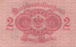 Német Birodalom / Császárság 1914. 2M (3x) kék pecséttel T:I,I-