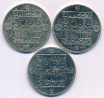 1985. 100Ft Cu-Ni-Zn (3xklf) "Természetvédelem - Mocsári Teknős, Vadmacska, Vidra" mindhár...