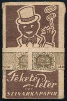 Fekete Péter pót-szivarkapapír, eredeti csomagolásban, adójeggyel