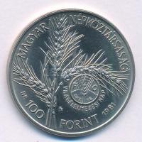 1981. 100Ft Ni "FAO I. - Világélelmezési nap" T:AU 
Adamo EM66