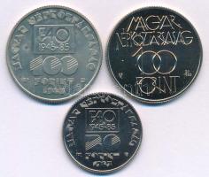 1985. 20Ft Cu-Ni "FAO" + 100Ft Cu-Ni "FAO" + 100Ft Cu-Ni "Kulturális Fórum&...