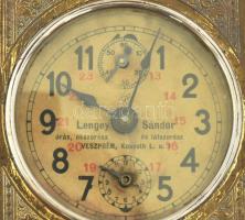 Lengey Sándor órás, ékszerész és látszerész Szeged asztali óra. Jó állapotban, m: 15 cm