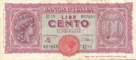 Olaszország/Átmeneti kormány 1944. 100L (2x) T:III