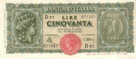 Olaszország/Átmeneti kormány 1944. 50L  T:II+