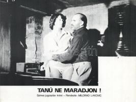 cca 1989 előtt készült ,,Tanú ne maradjon" című jugoszláv film jelenetei és szereplői, 3 db pro...