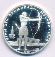 Szovjetunió 1980. 5R Ag "Moszkvai Olimpia 1980 - Íjászat" T:PP folt Soviet Union 1980. 5 Roubles Ag "Moscow Olympics 1980 - Archery" C:PP spotted Krause Y# 179