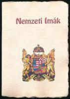 Nemzeti Imák. Székelyudvarhely 2004. 23p. Salat Sándor papírmerítő merített papíros kiadása