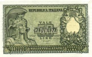 Olaszország/Köztársaság/Biglieto di Stato 1951. 50L T:I