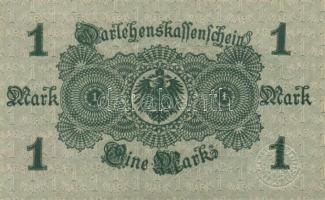 Német Birodalom / Császárság 1914. 1M (3x) alapnyomatos és alapnyomat nélküli variánsok piros pecsét...