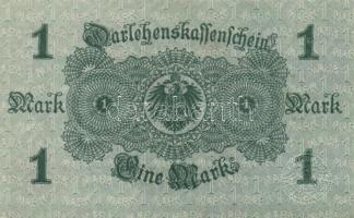 Német Birodalom / Császárság 1914. 1M (3x) alapnyomatos, piros pecsétes variáns T:I,I-