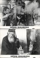 cca 1989 előtt készült ,,Szüzek elrablása" című román film jelenetei és szereplői, 6 db vintage...