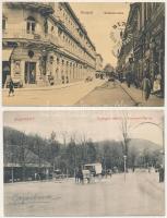 3 db RÉGI magyar város képeslap + 1 db New York litho / 3 pre-1945 Hungarian town-view postcards + 1 New York litho