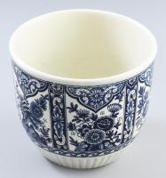 Royal Boch Delft mintás kaspó. Jelzett, hibátlan, d: 17,5 cm, m: 14,5 cm