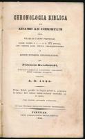 Kuczkowski, Joann. Chronologia biblica ab Adamo ad Christum juxta vulgatam latino polonicam, ... et ...