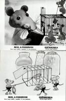 cca 1989 előtt készült ,,Rexi, a fogorvos" című rajzfilm összeállítás jelenetei, 7 db vintage p...