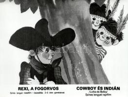 cca 1989 előtt készült ,,Rexi, a fogorvos" című rajzfilm összeállítás jelenetei, 7 db vintage p...