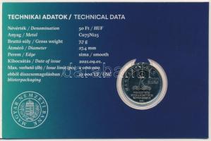 2021. 50Ft Cu-Ni "52. Nemzetközi Eucharisztikus Kongresszus" első napi veret számozott eml...