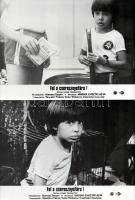 cca 1989 előtt készült ,,Fel a cseresznyefára!" című bolgár film jelenetei és szereplői, 4 db v...