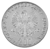 Lengyelország 1976. 200Zl Ag "XXI. Olimpia / Fej olimpiai karikákkal" "PRÓBA" fe...