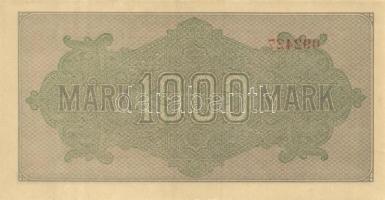 Német Birodalom / Weimari Köztársaság 1922. 1000M (3x) "Dornen" vízjellel, közte kis ugrás...