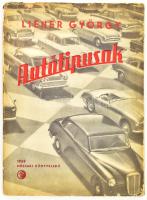 Liener György: Autótípusok. Bp., 1958., Műszaki,264 p. Gazdag fekete-fehér fotóanyaggal illusztrált. Kiadói papírkötés, sérült kötéssel, szakadozott, kissé hiányos borítóval.