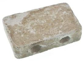 Ausztria DN (~1892-1914) 2 darabból álló gipsz öntőminta az osztrák 20 Heller-es érméhez (~53x87mm) ...